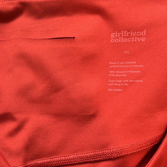 Girlfriend Collective High-Rise Legging Orange XL - Picture 8 of 8